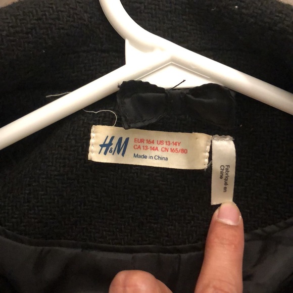 H&M girls pea coat - Picture 3 of 3